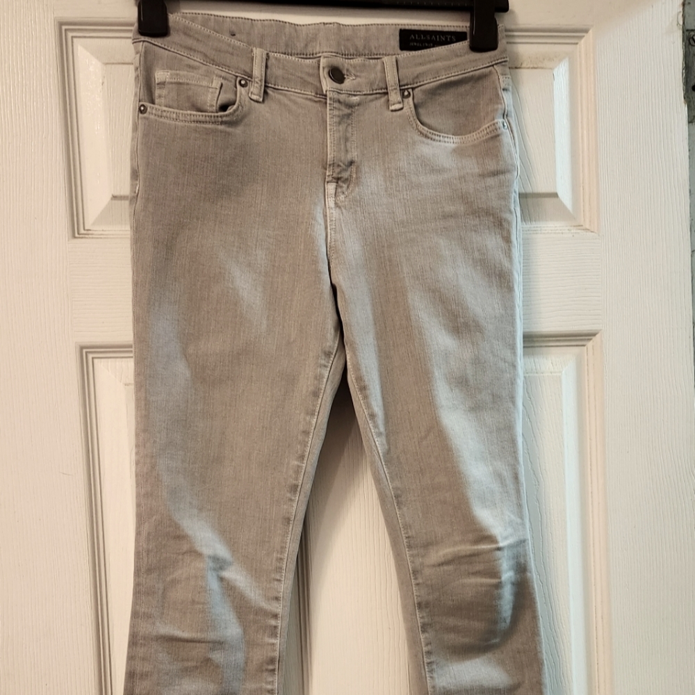 All Saints Jeans “Jewel” Skinny Mid Rise Reg. Length Body Sculpting Size 29